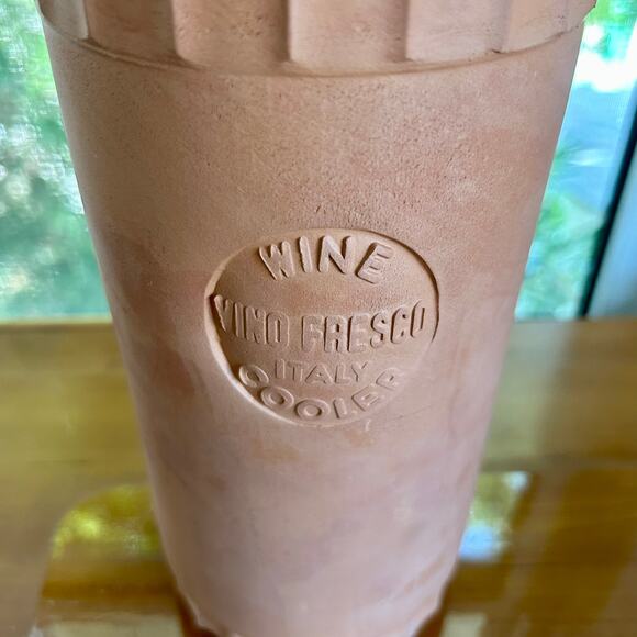 Vintage Italian Terracotta Wine Cooler with Lid – Vino Fresco Italy - Picture 8 of 14